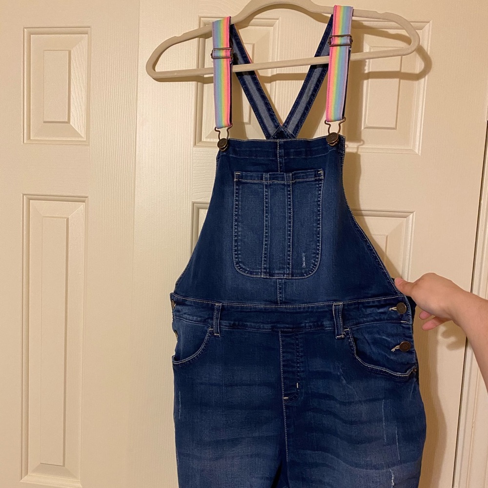 Justice girls shortalls overalls size 24 PLUS